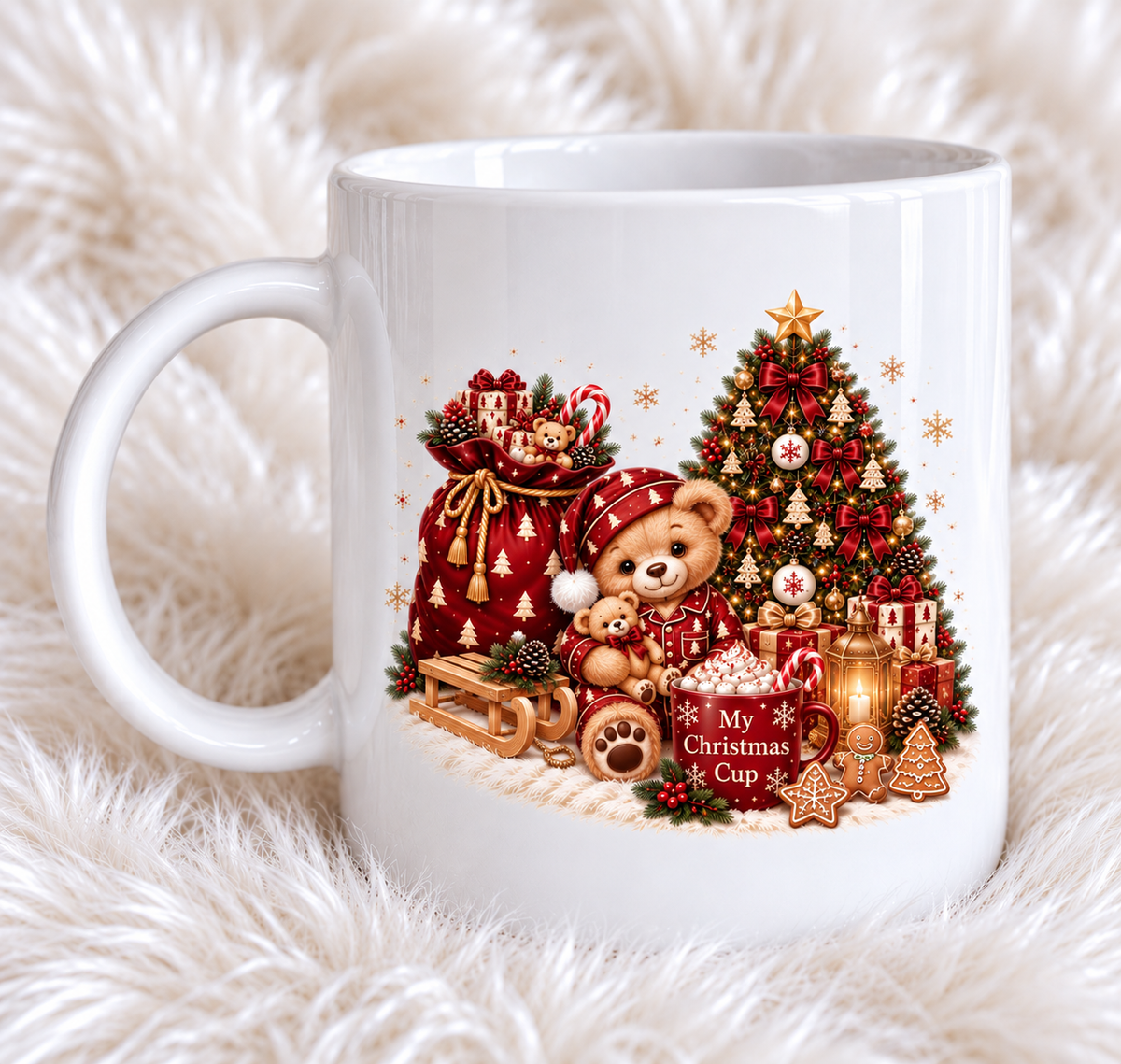 Matching Christmas Polymer Mugs | 6oz & 12oz | Christmas Eve Cups