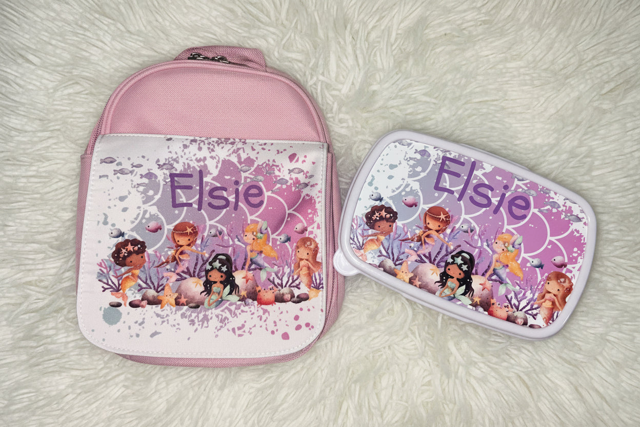 Mermaid Personalised Lunch Bag