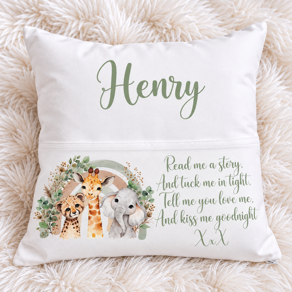 Personalised Bedtime Story Book Cushion | Children's Reading Pillow
