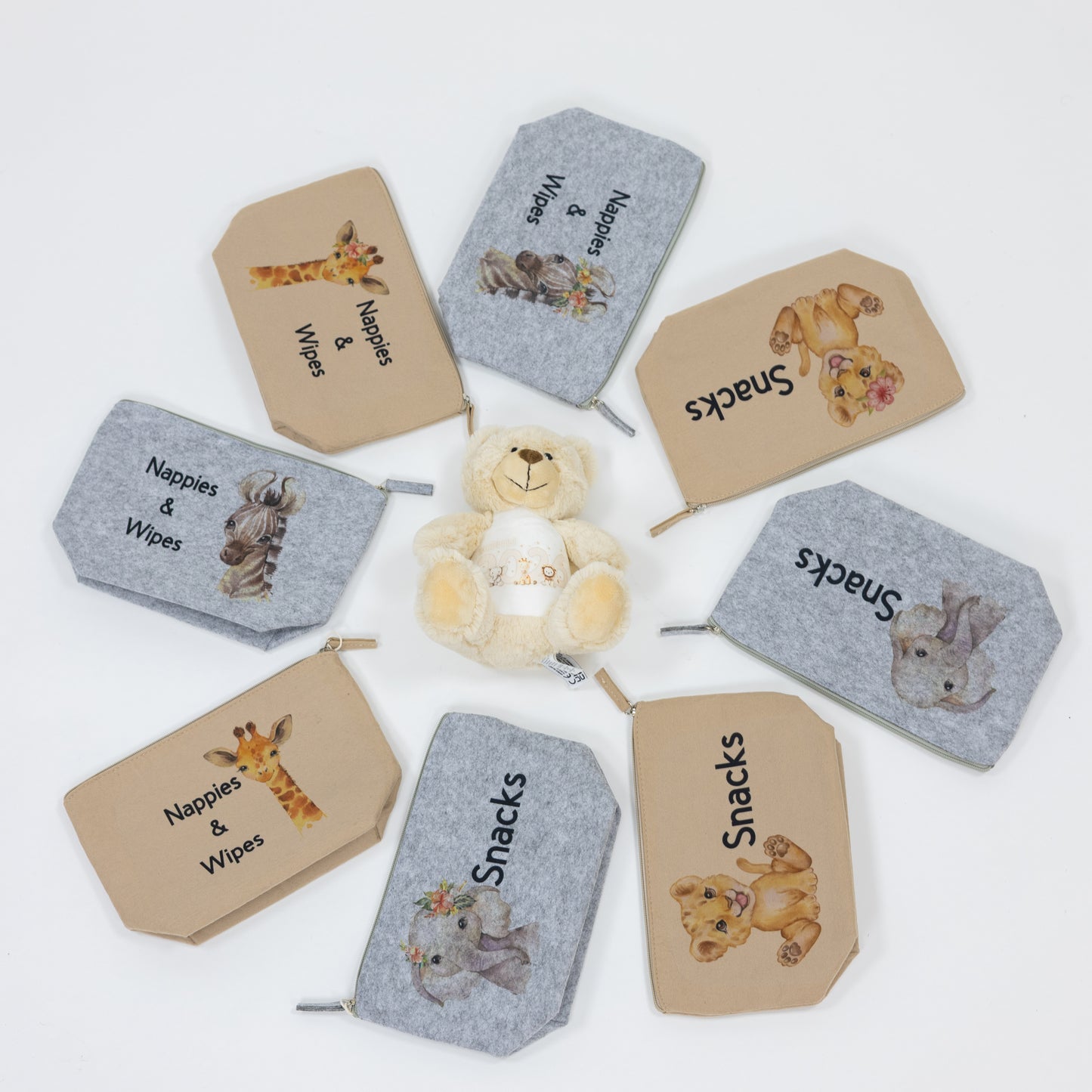 Nappy/Snack Personalised Bag Organiser Pouches