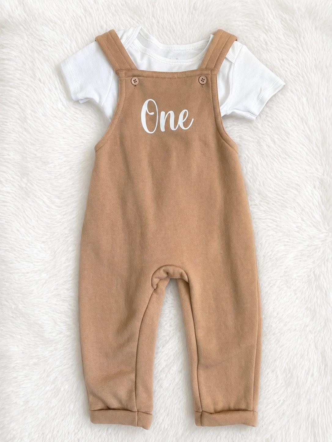 Birthday Outfit Dungarees For Ages 1-4 Personalised