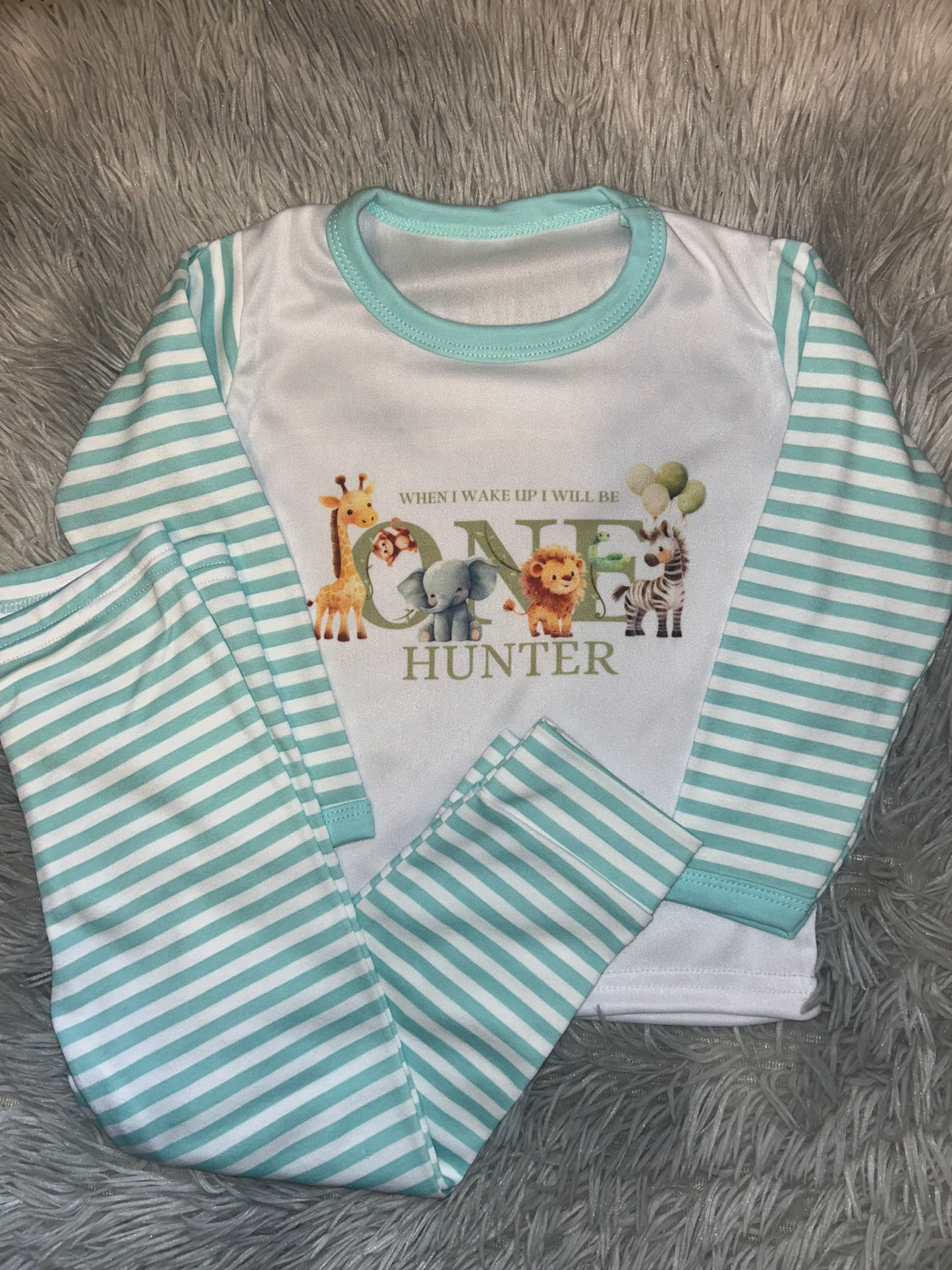 When I Wake Up Safari Balloon Pjs