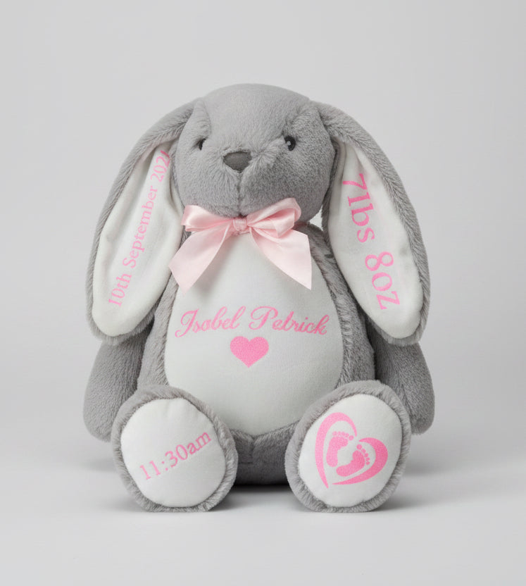 Large Birth Keepsake Soft Toy Bunny