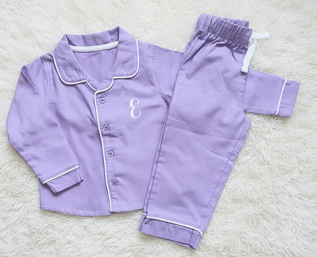 Brushed Cotton Personalised Pyjamas Girls