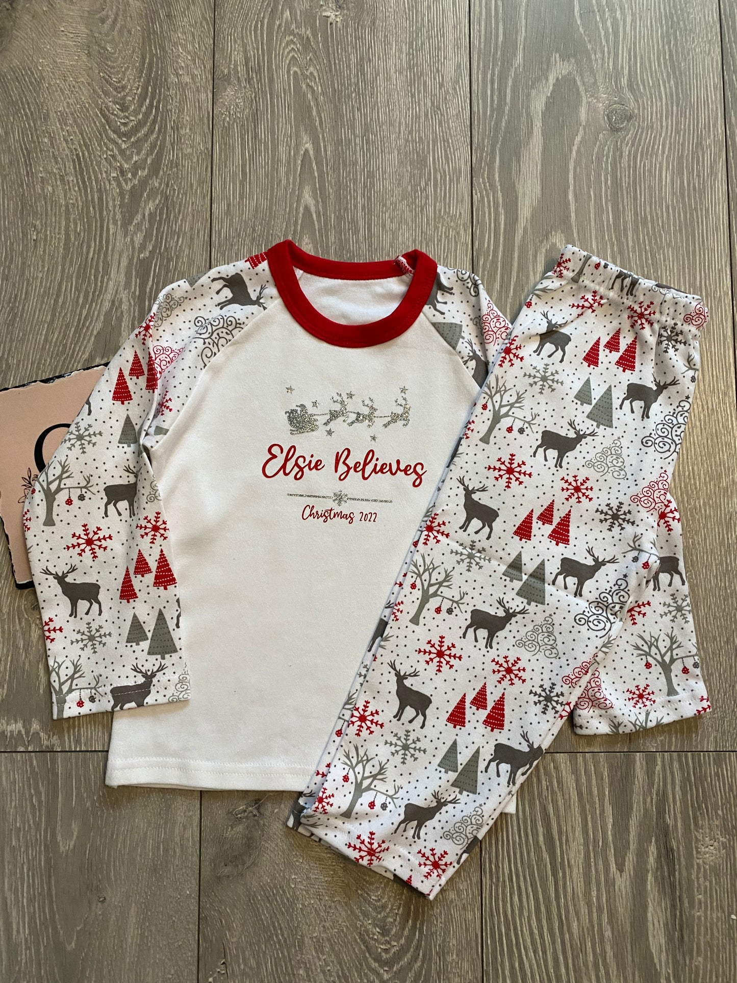 Reindeer Personalised Family Christmas Pyjamas