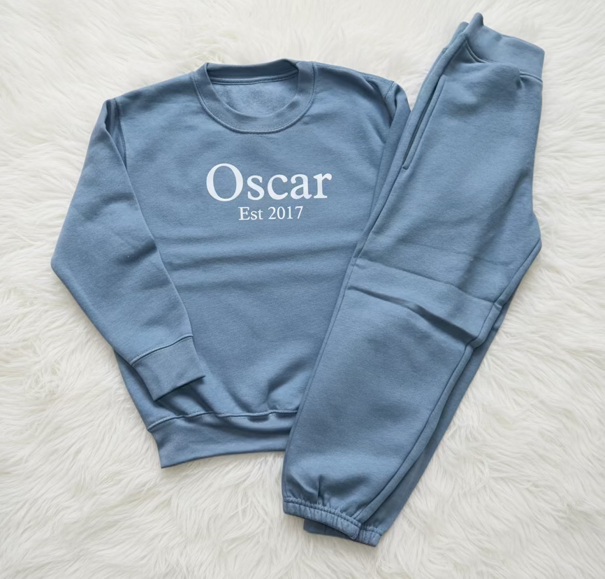 Unisex Est Personalised Crewneck Tracksuit
