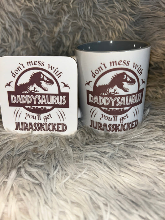 Daddysaurus Mug Set