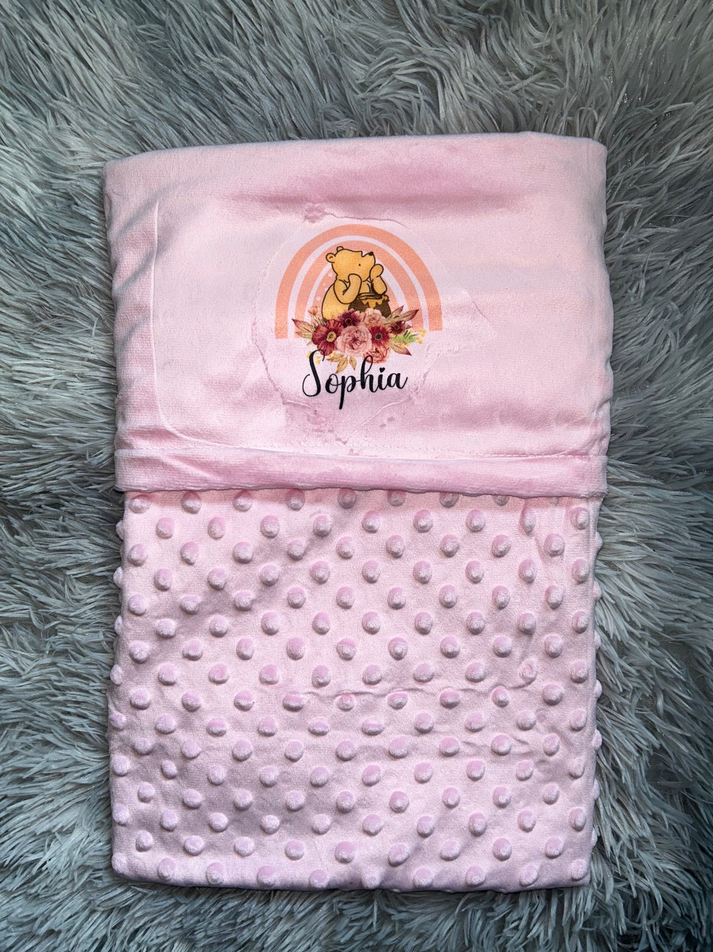 Personalised Baby Minky Blanket