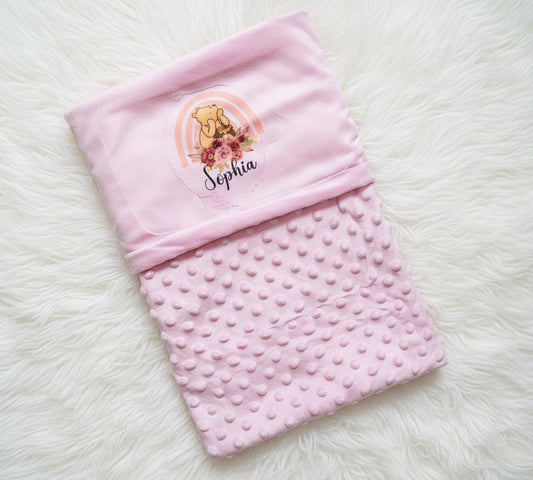 Personalised Baby Minky Blanket