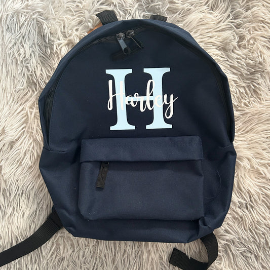 Personalised Midi Initial Backpack