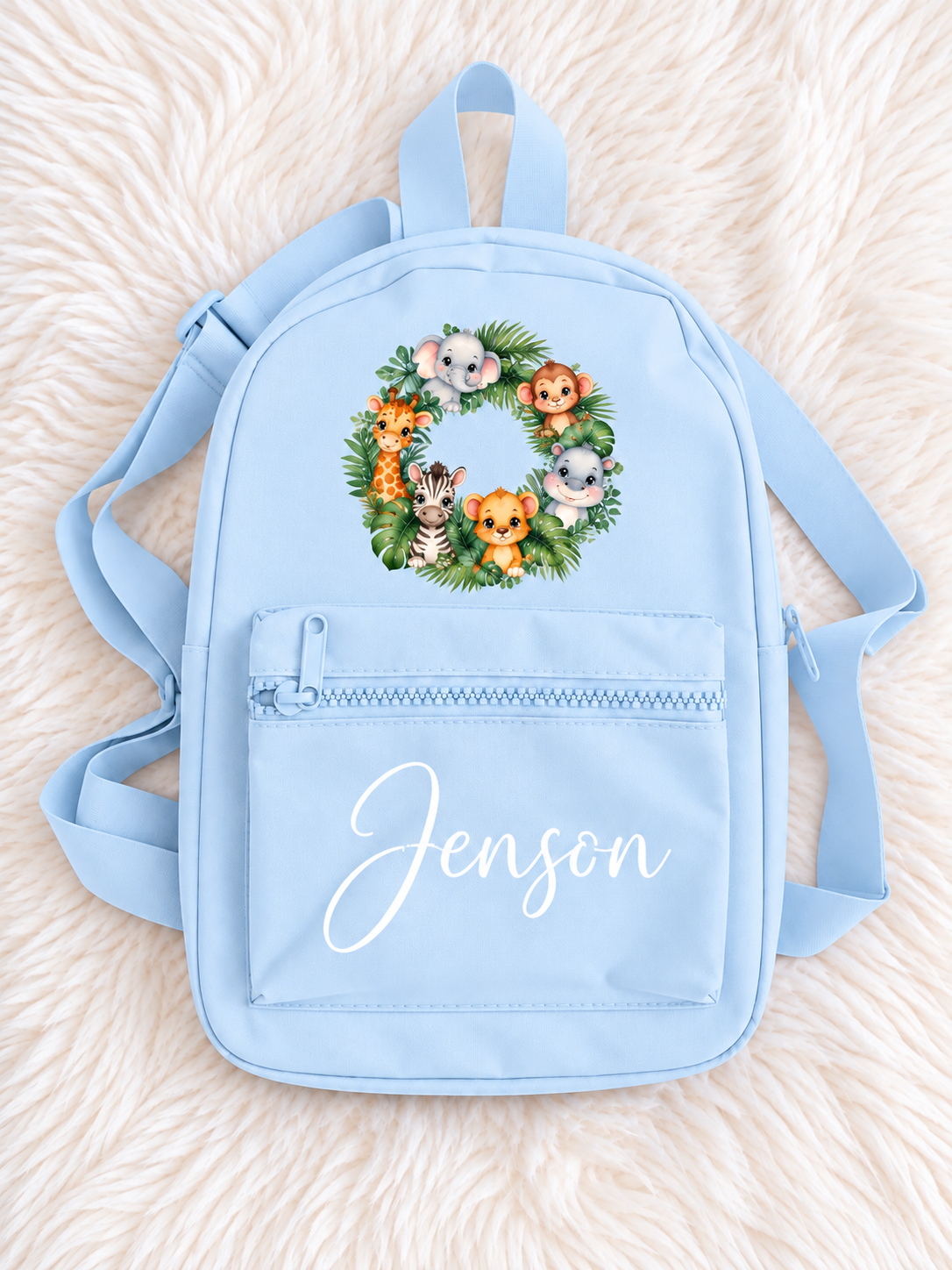 Safari Animals Personalised Mini Backpack