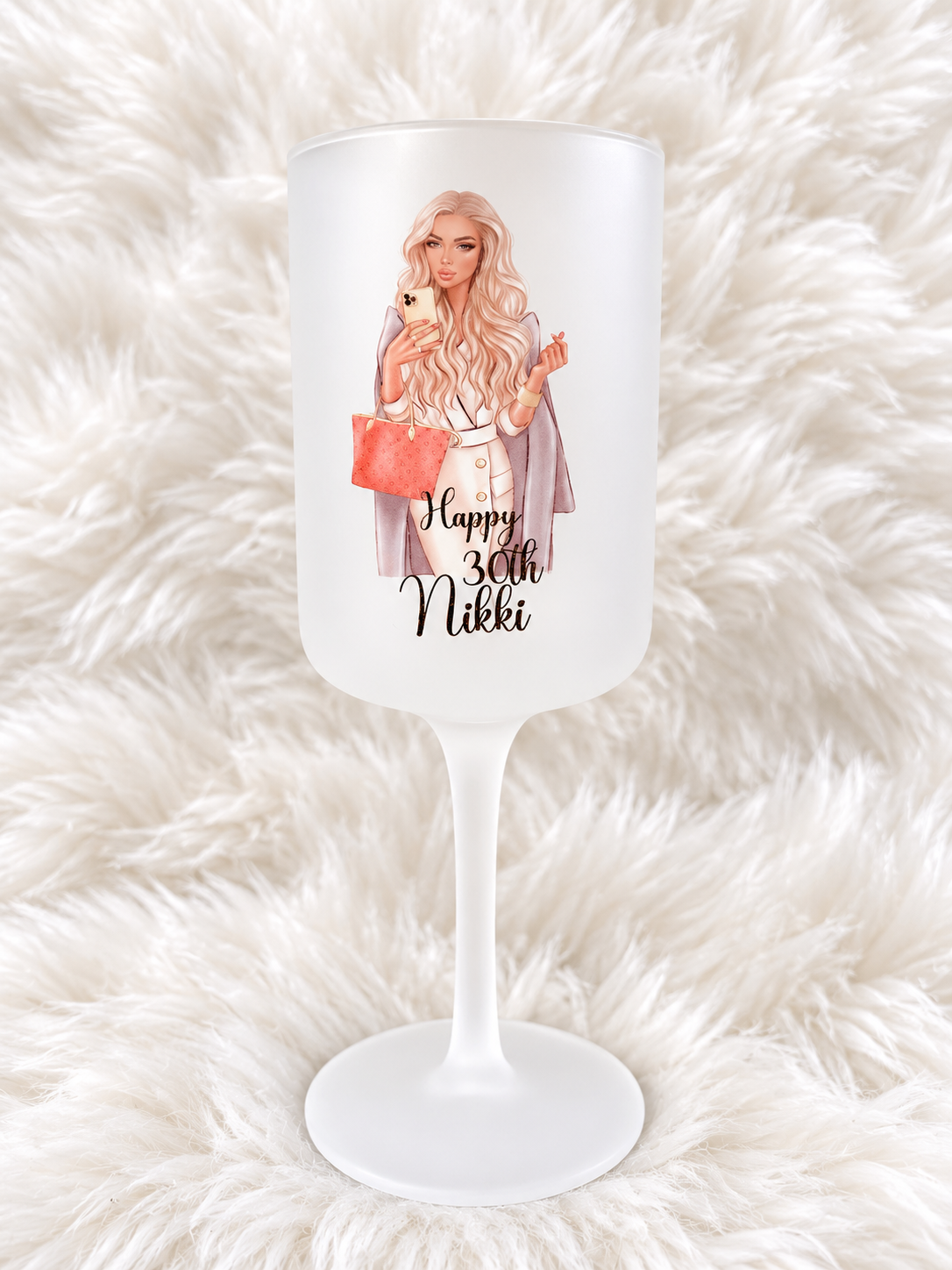 Personalised birthday girl glass | personalised wine glass | birthday glass | personalised gift for her | 18th birthday | 21st birthday |