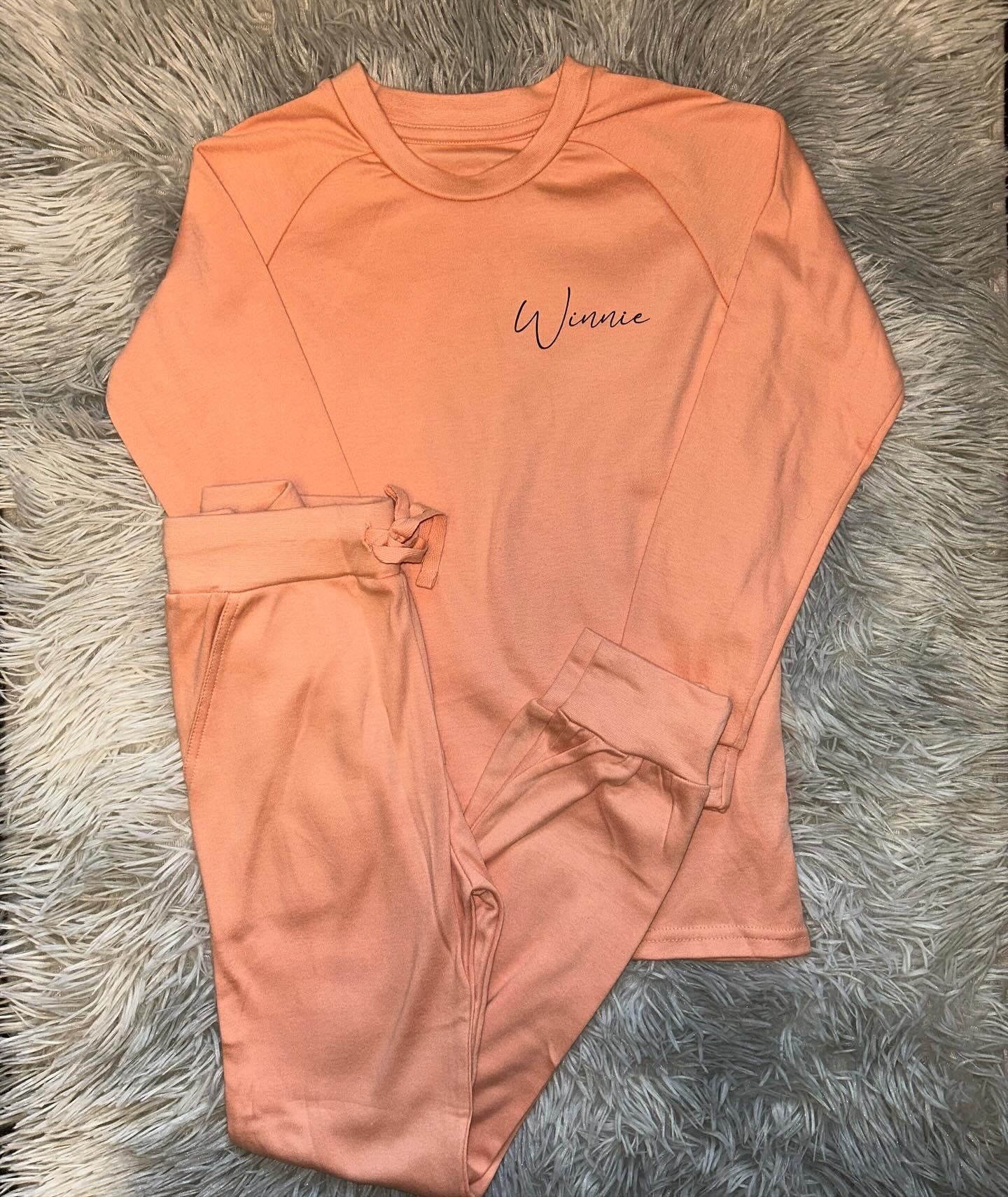 Script Personalised Loungewear Left Chest Only