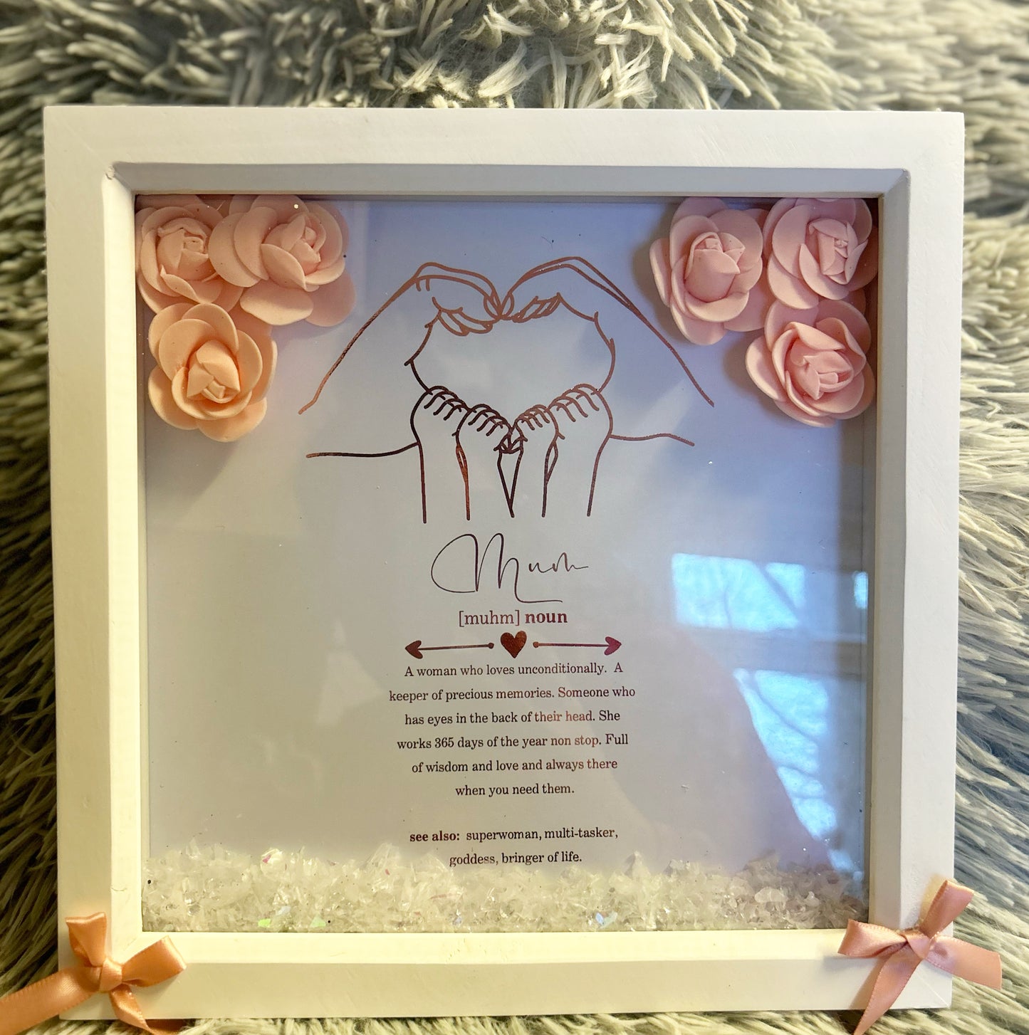 Mother’s Hand and poem frame