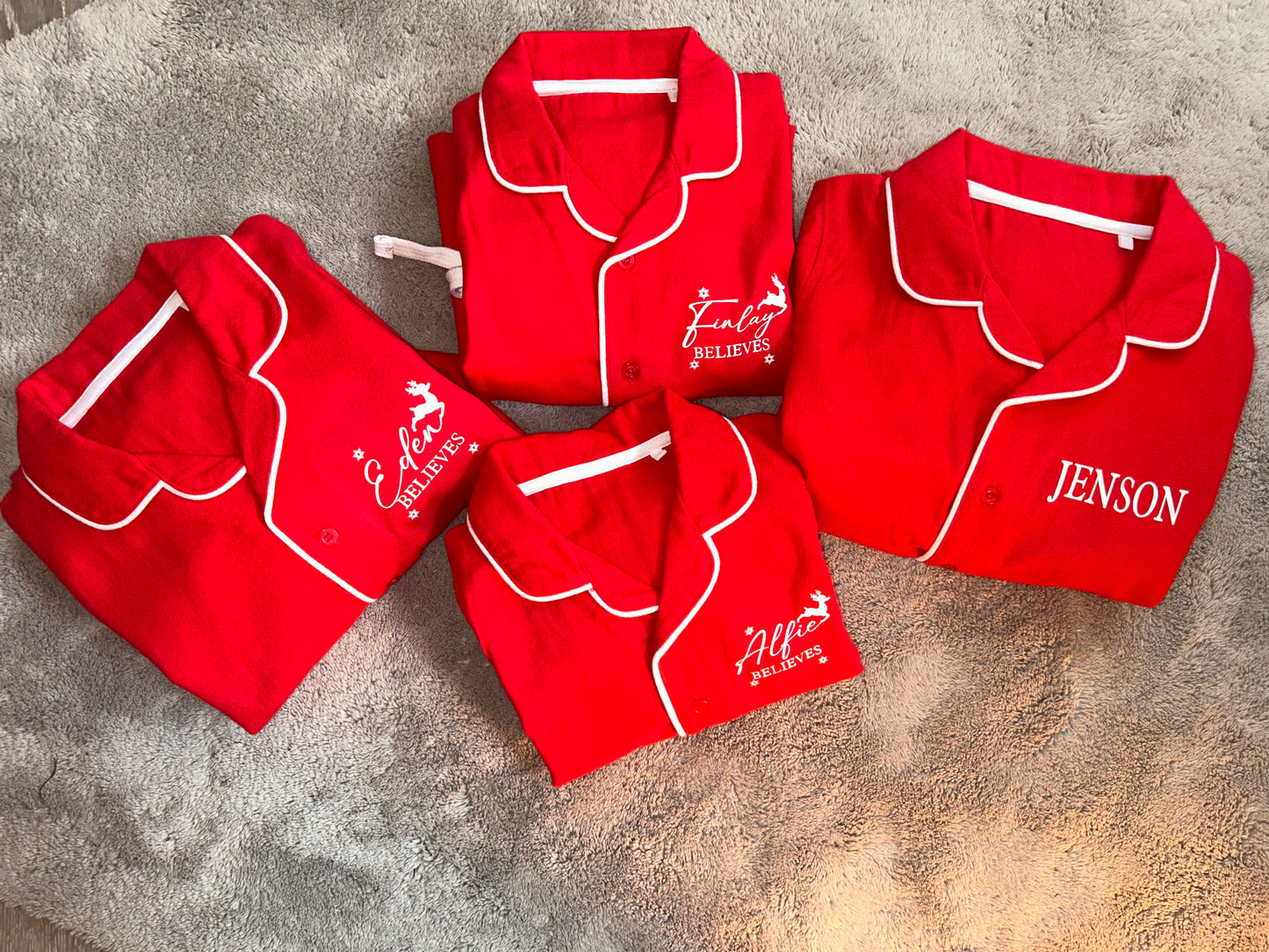 BELIEVES Christmas pyjamas