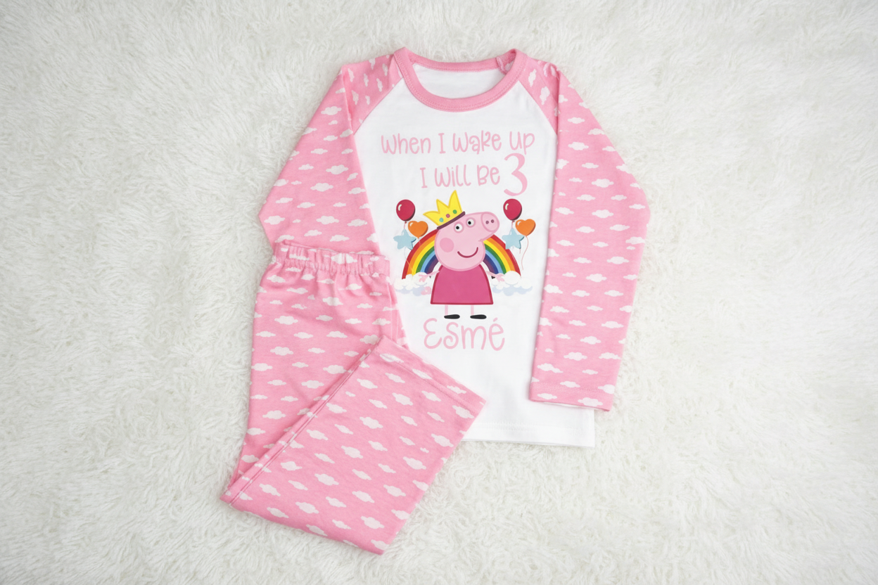 When I Wake Up Pig Pjs