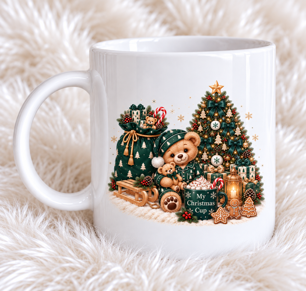 Matching Christmas Polymer Mugs | 6oz & 12oz | Christmas Eve Cups