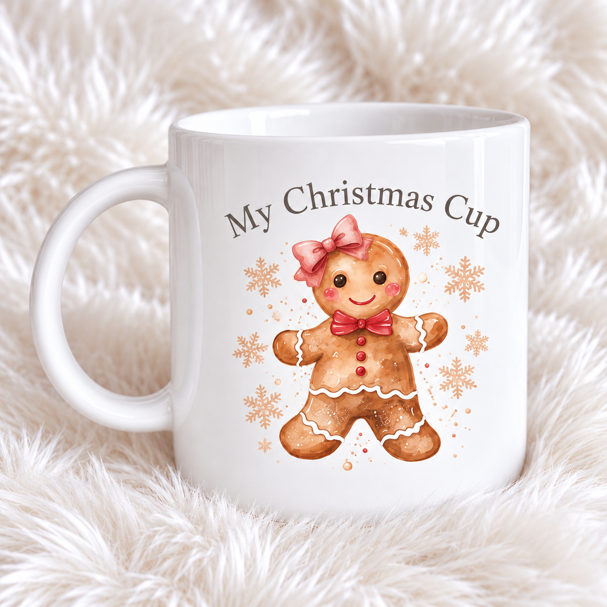 Gingerbread Christmas Polymer Mugs | 6oz & 12oz | Christmas Cup