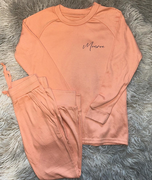 Script Personalised Loungewear Left Chest Only