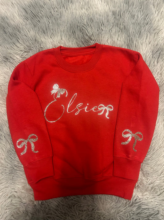 Christmas Bow Sweatshirt