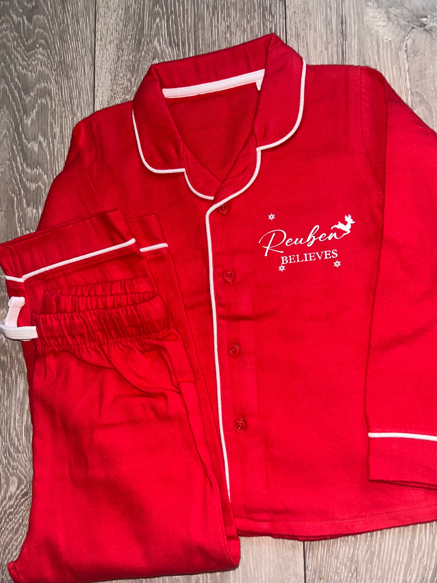 BELIEVES Christmas pyjamas