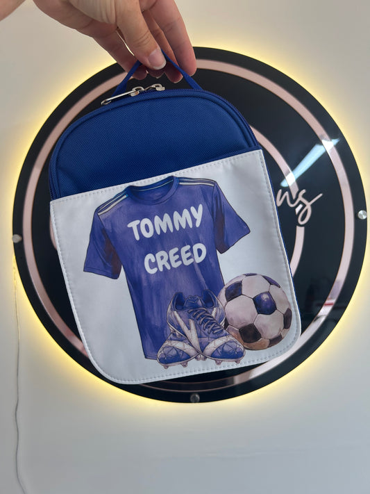 Football Personalised Lunch  Bag