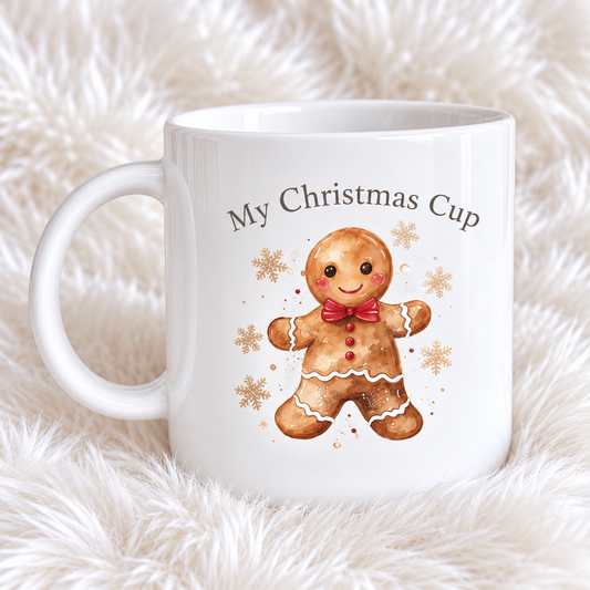 Gingerbread Christmas Polymer Mugs | 6oz & 12oz | Christmas Cup