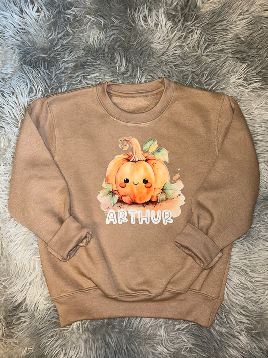 Pumpkin Halloween Personalised Sweatshirt