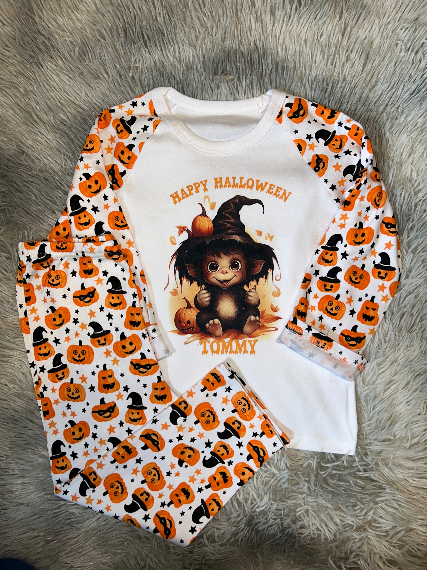 Personalised Halloween Animal Pyjamas