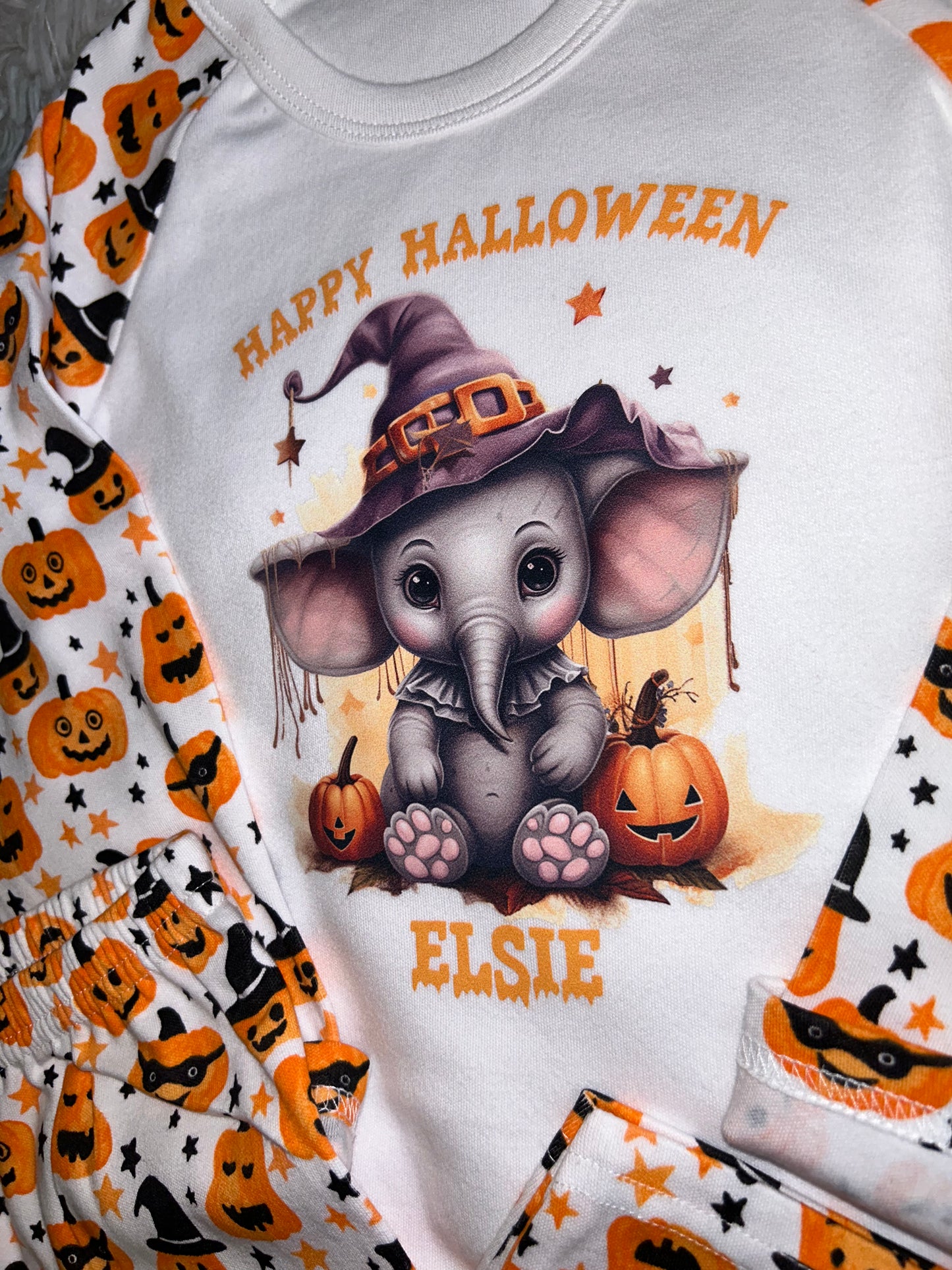 Personalised Halloween Animal Pyjamas