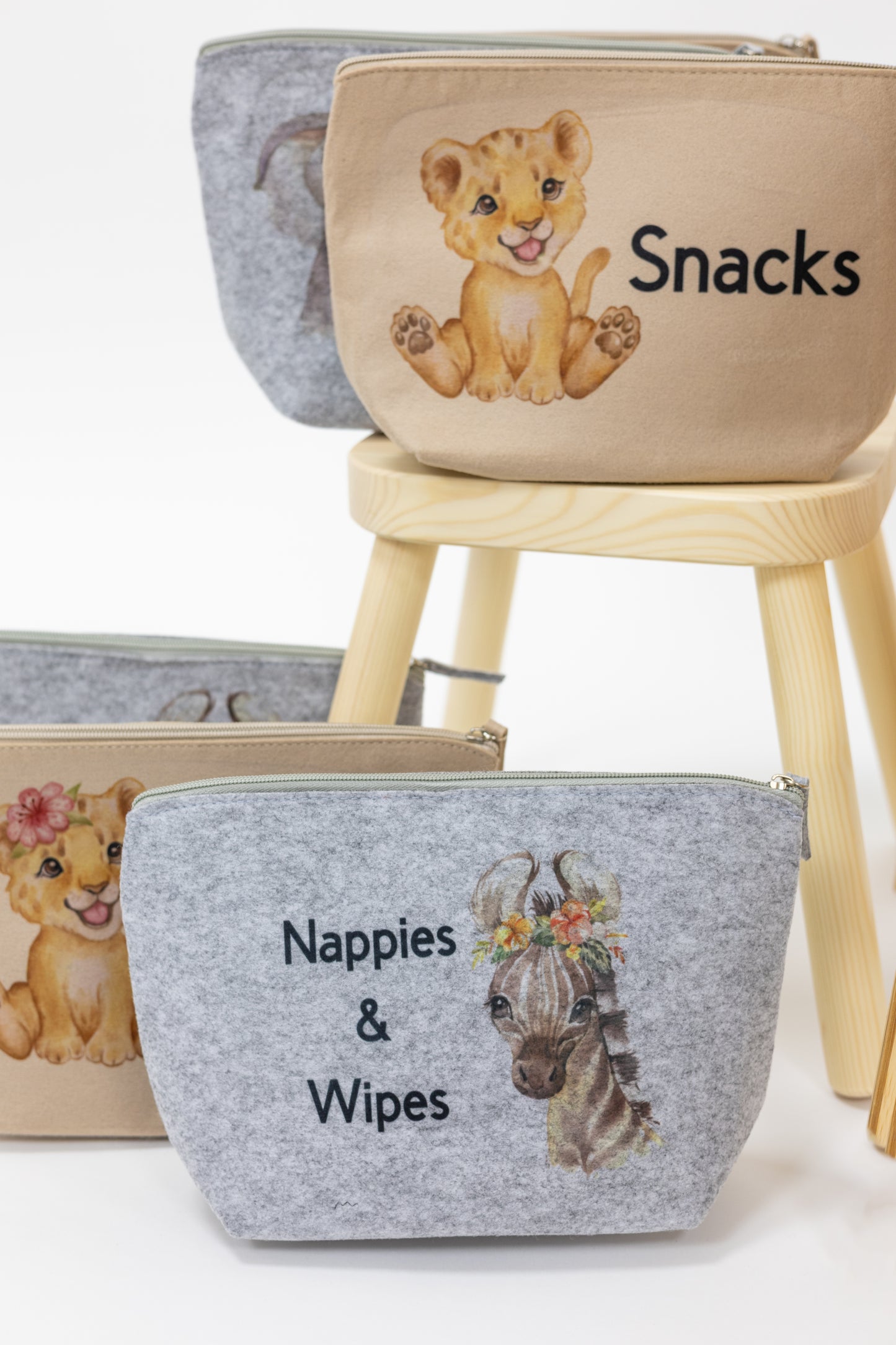Nappy/Snack Personalised Bag Organiser Pouches