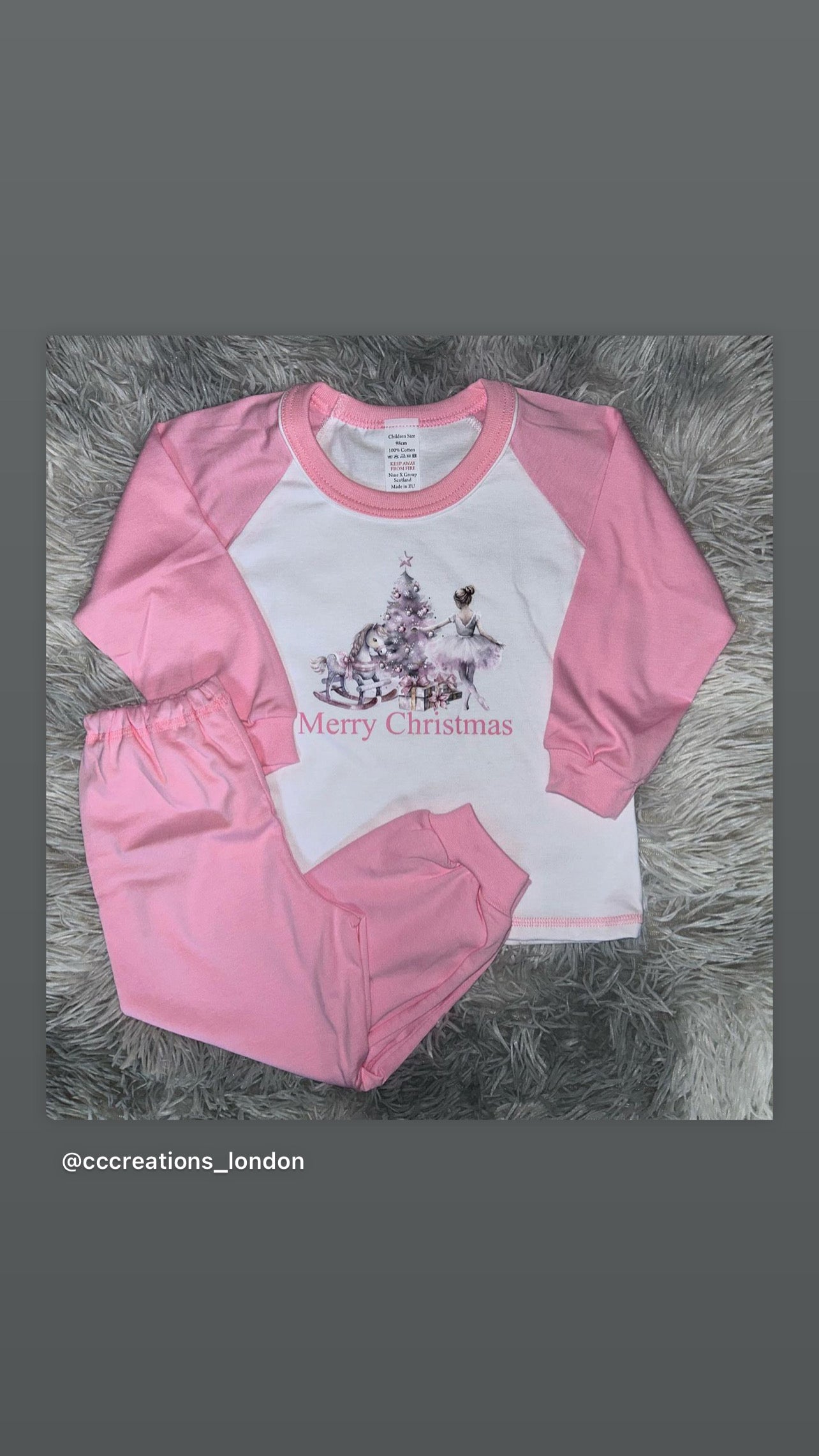 Girls Ballerina Christmas Pyjamas