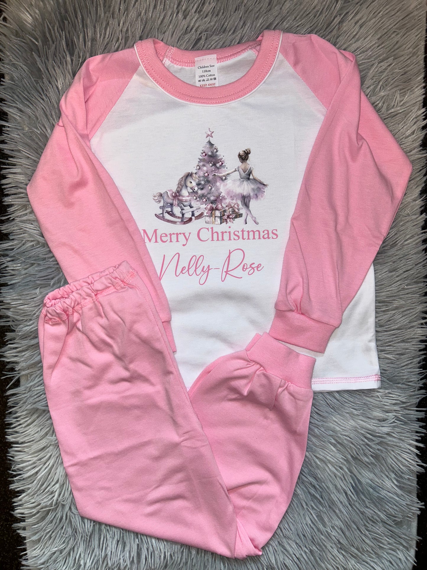 Girls Ballerina Christmas Pyjamas