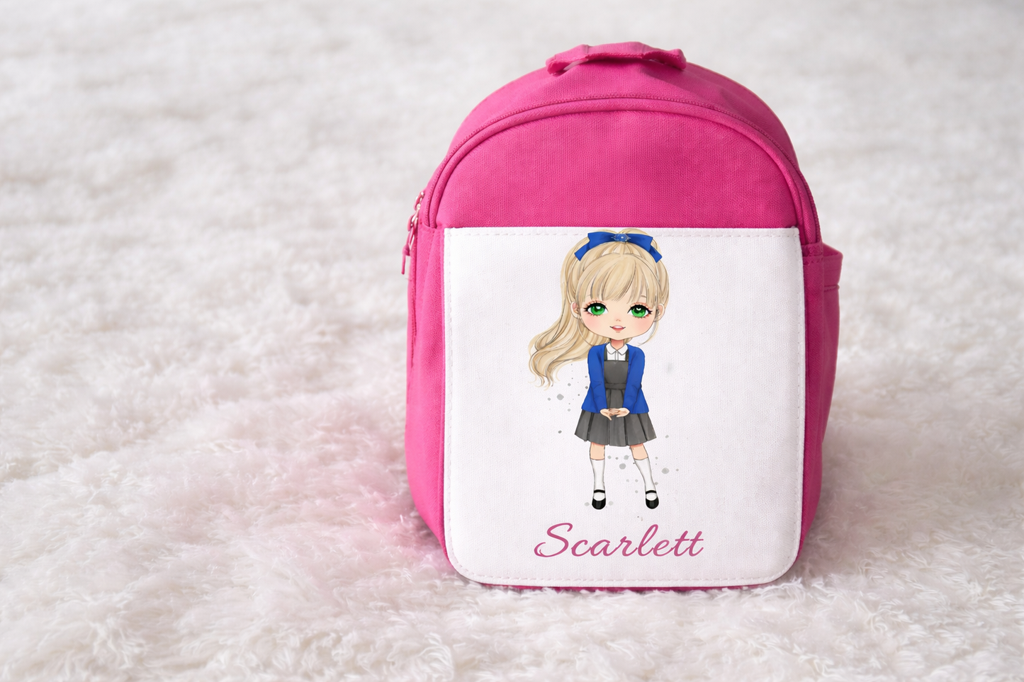 Girls Personalised School Uniform Lunch Bag