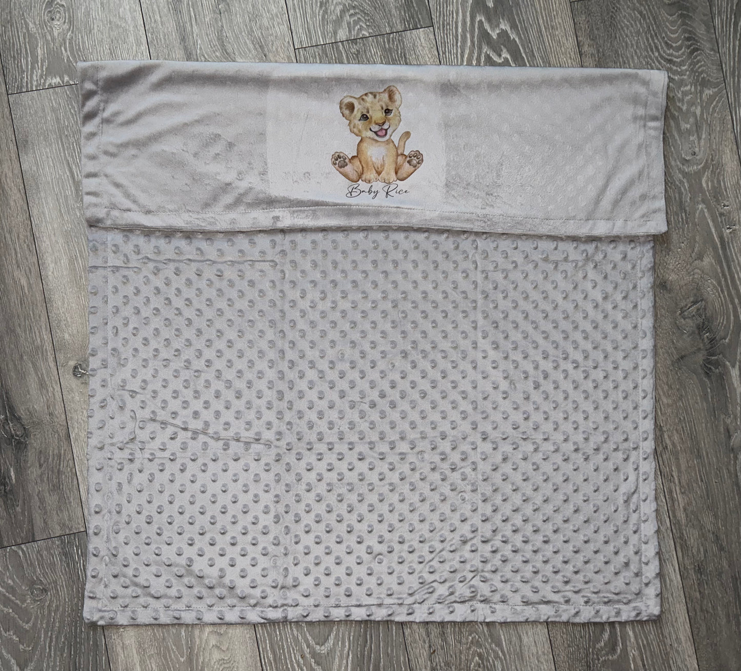 Personalised Baby Minky Blanket