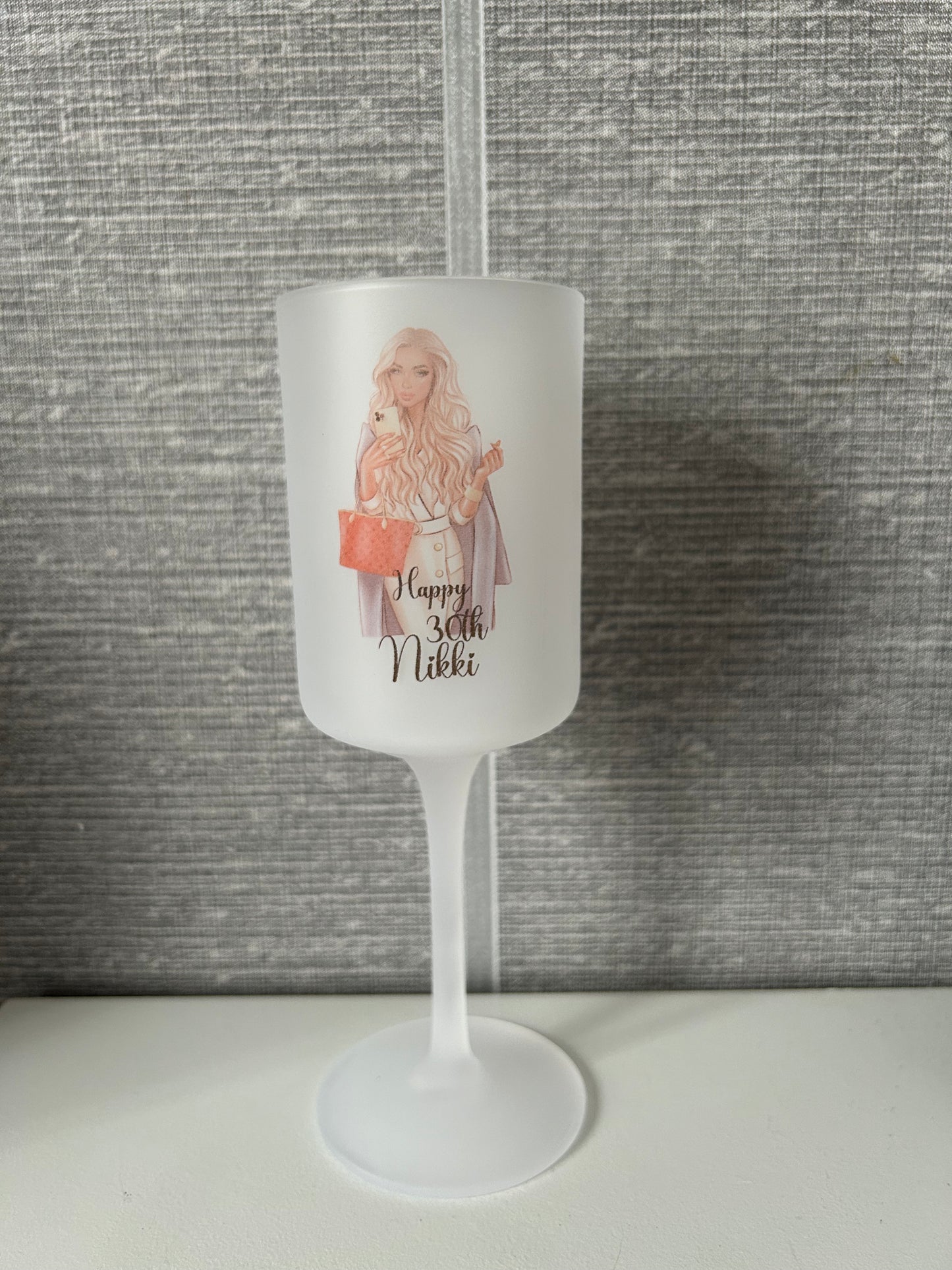 Personalised birthday girl glass | personalised wine glass | birthday glass | personalised gift for her | 18th birthday | 21st birthday |