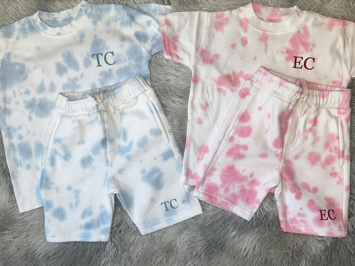 Personalised Tie Dye Short and T-Shirt Set