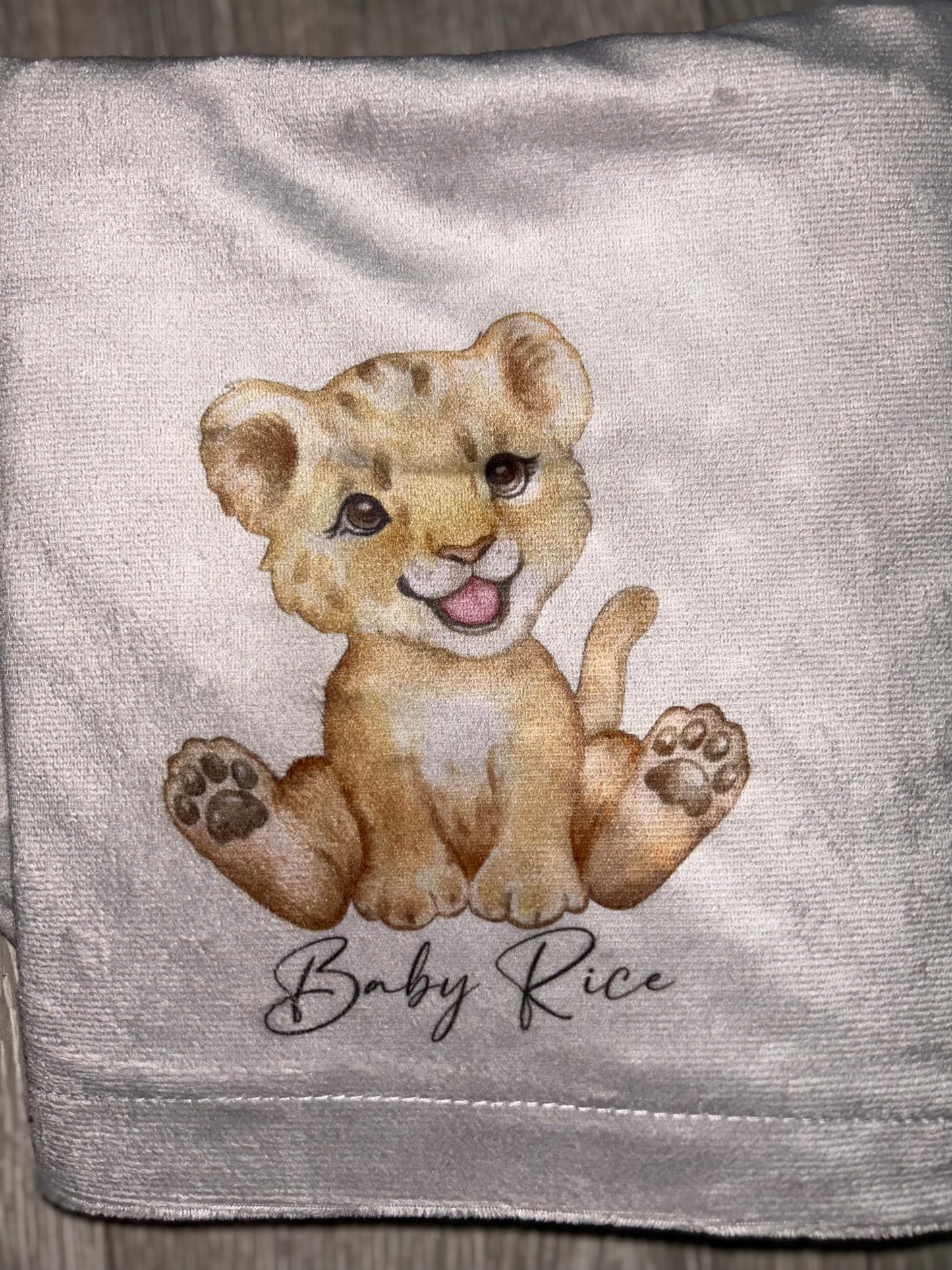 Personalised Baby Minky Blanket