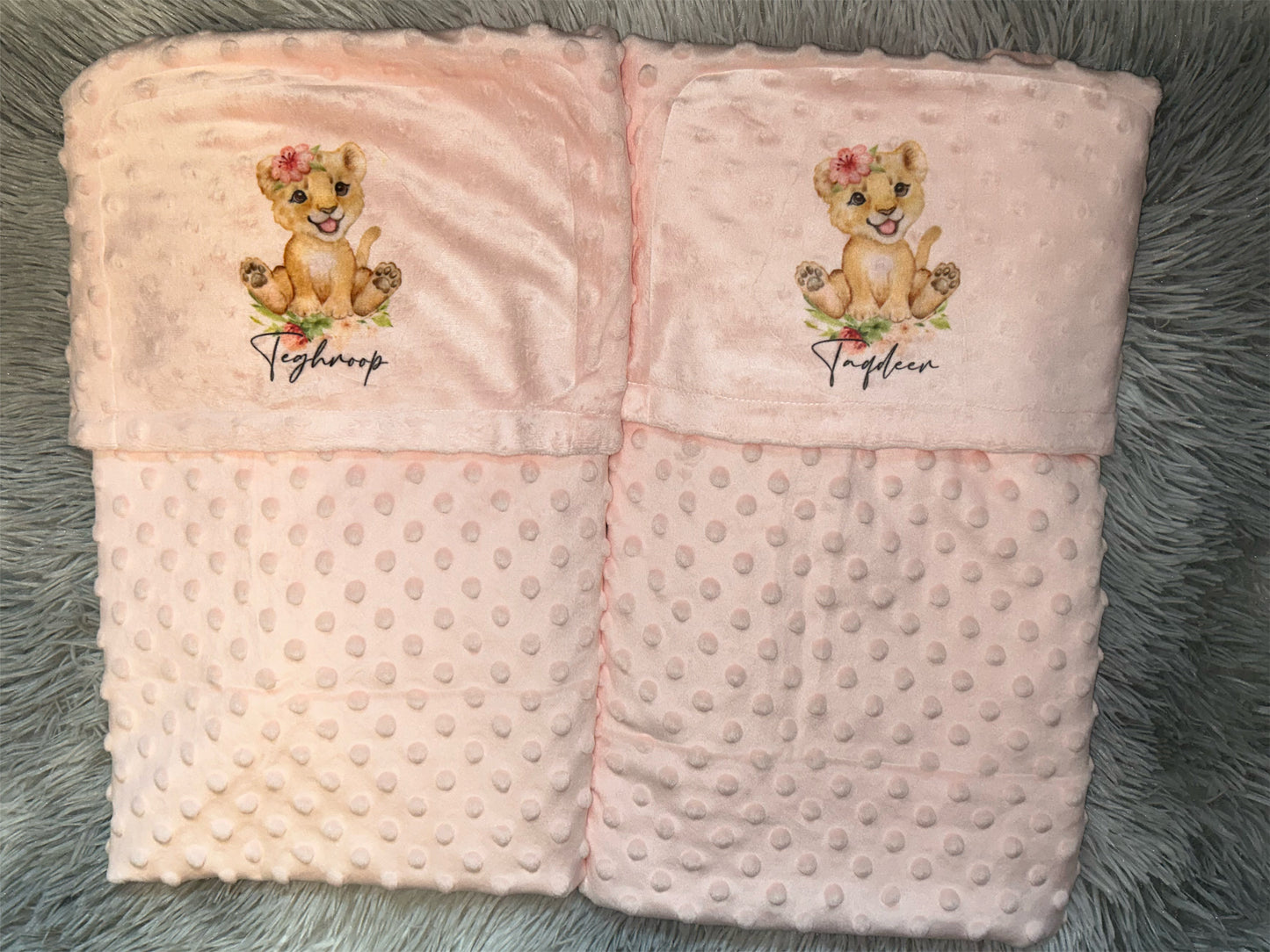 Personalised Baby Minky Blanket