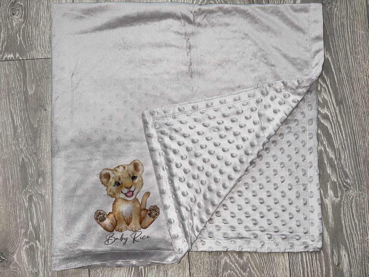 Personalised Baby Minky Blanket