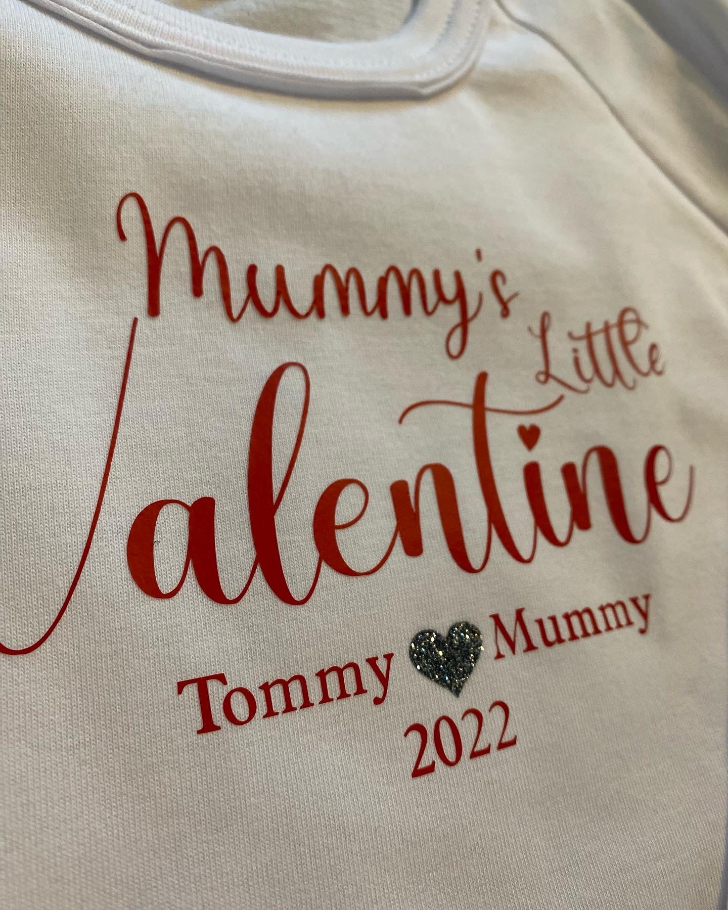 Personalised White Valentine’s Pyjamas