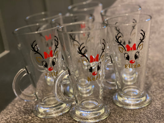 Reindeer Hot Chocolate Glass