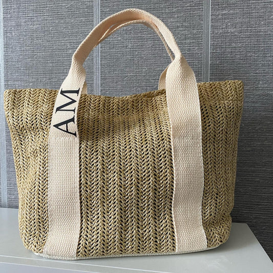 Carly Straw Mini Tote