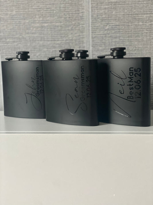 Groom/Groomsman/Best Man Hip Flask