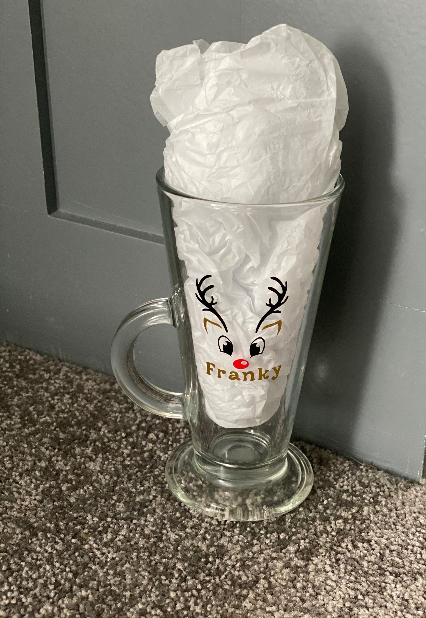 Reindeer Hot Chocolate Glass