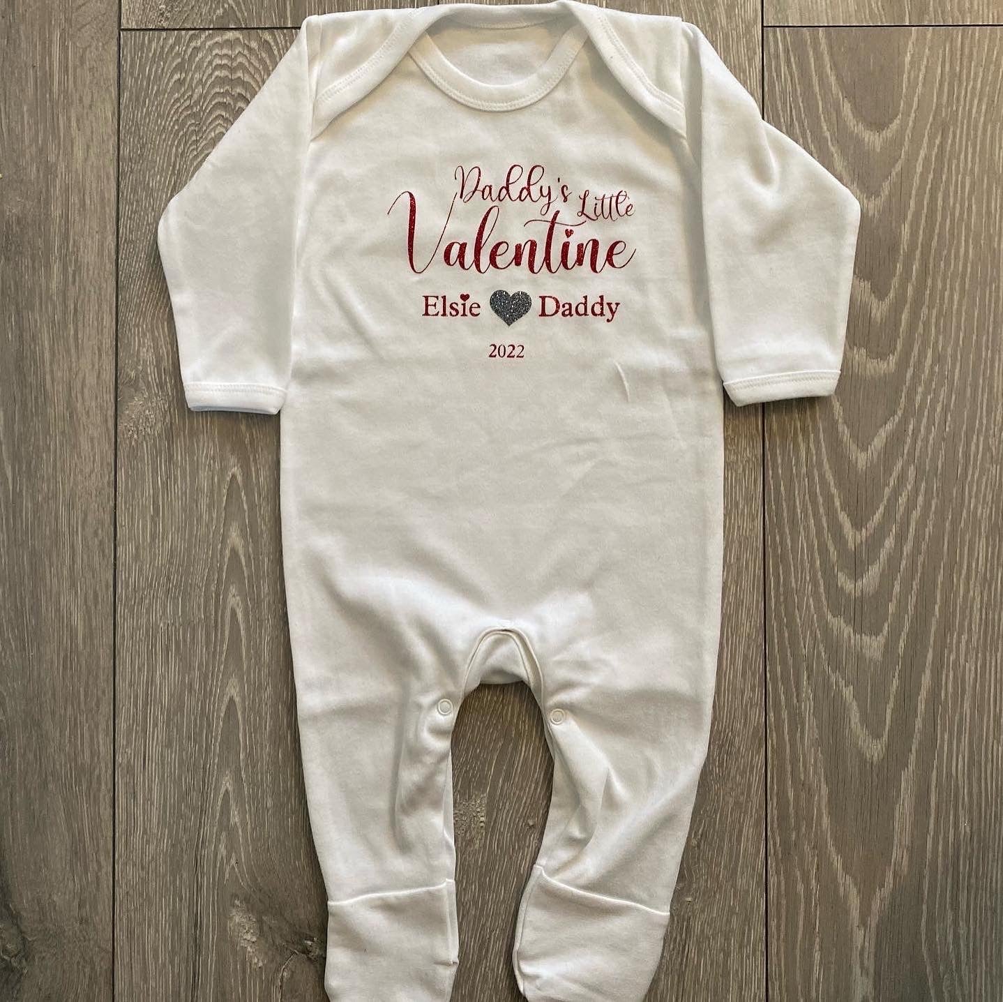 Personalised White Valentine’s Pyjamas