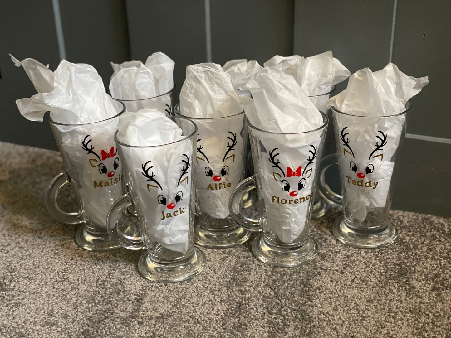 Reindeer Hot Chocolate Glass