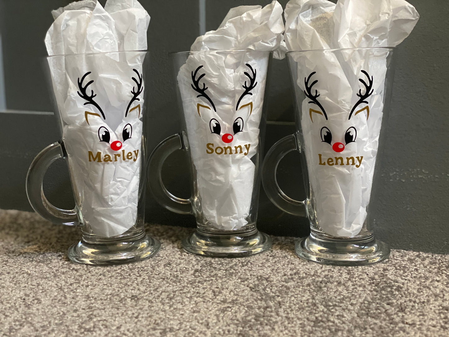 Reindeer Hot Chocolate Glass