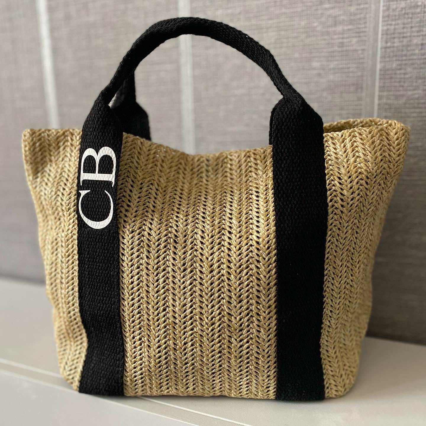 Carly Straw Mini Tote