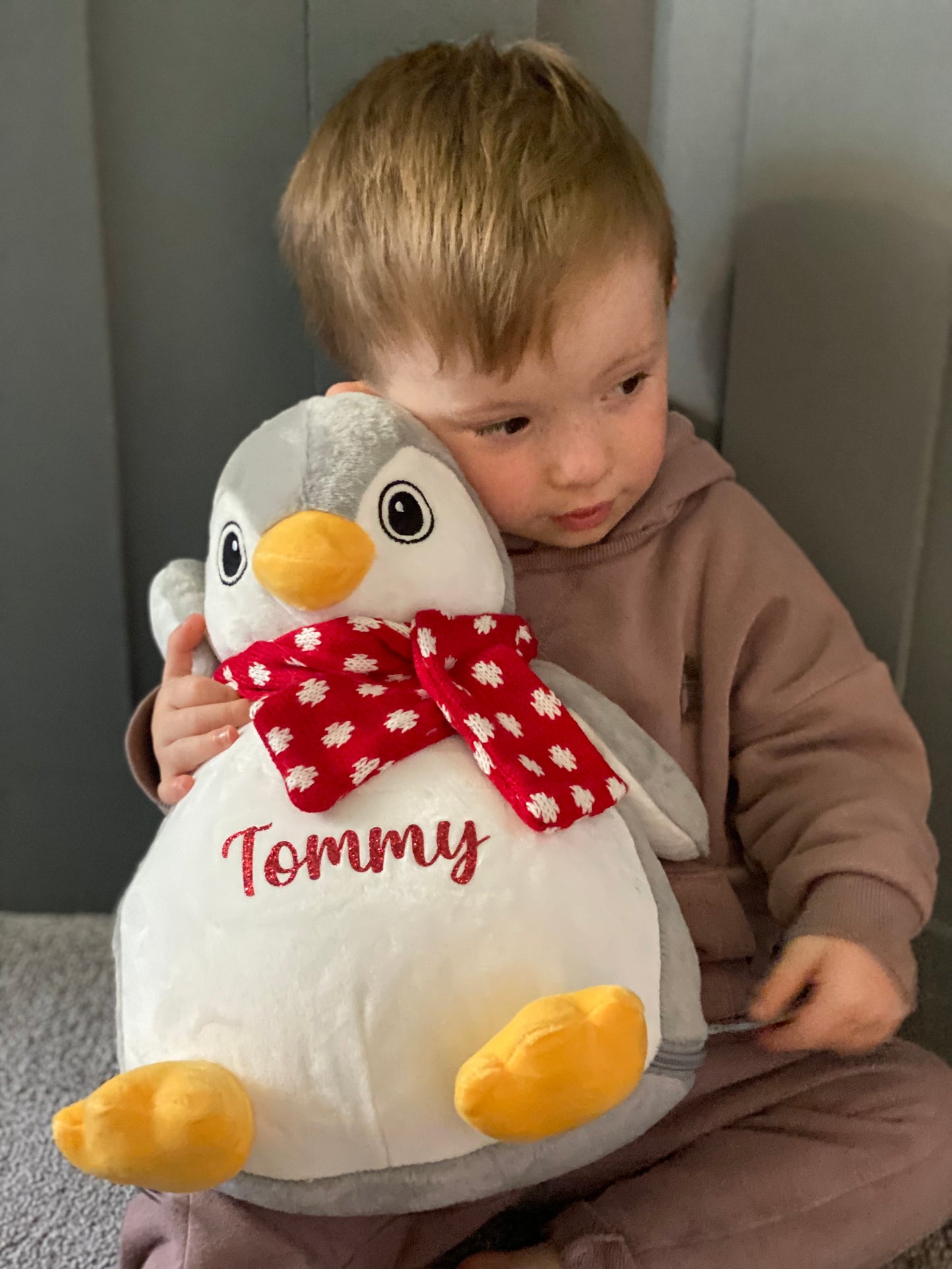 Personalised Penguin Soft Toy/Pyjama Case